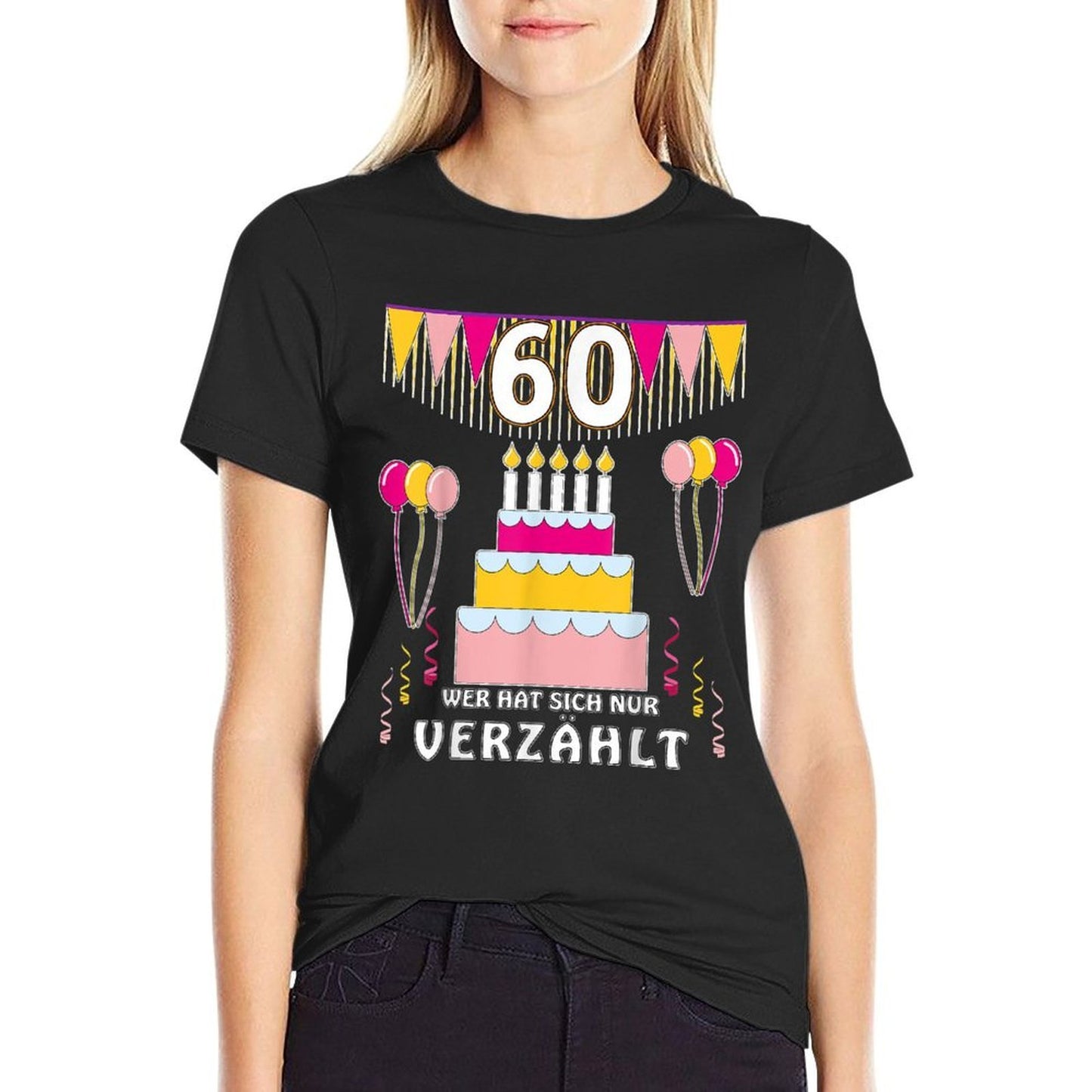 60th Birthday Cake 60th Birthday  Slim-fit Cut T-Shirt