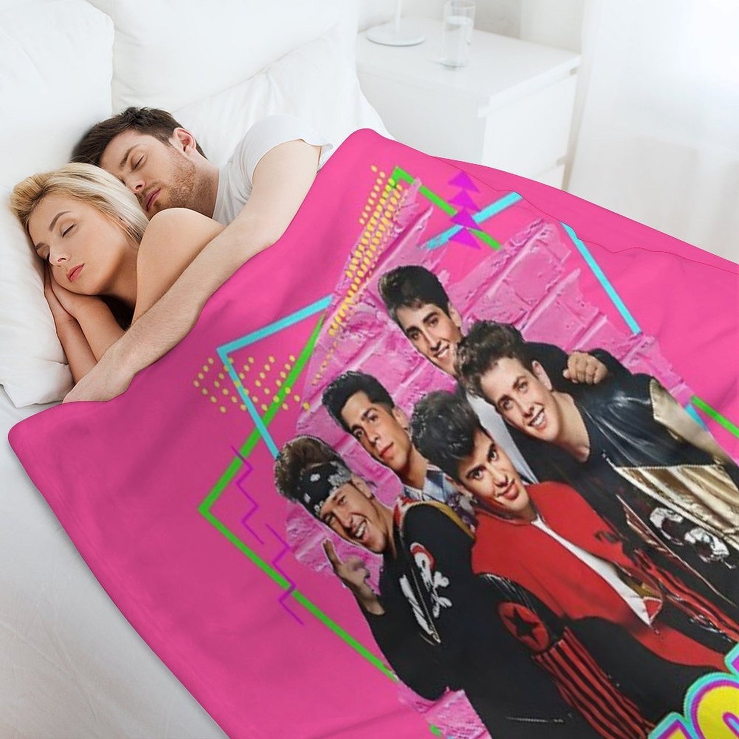 NKOTB - NEON Sustainable Throw Blanket