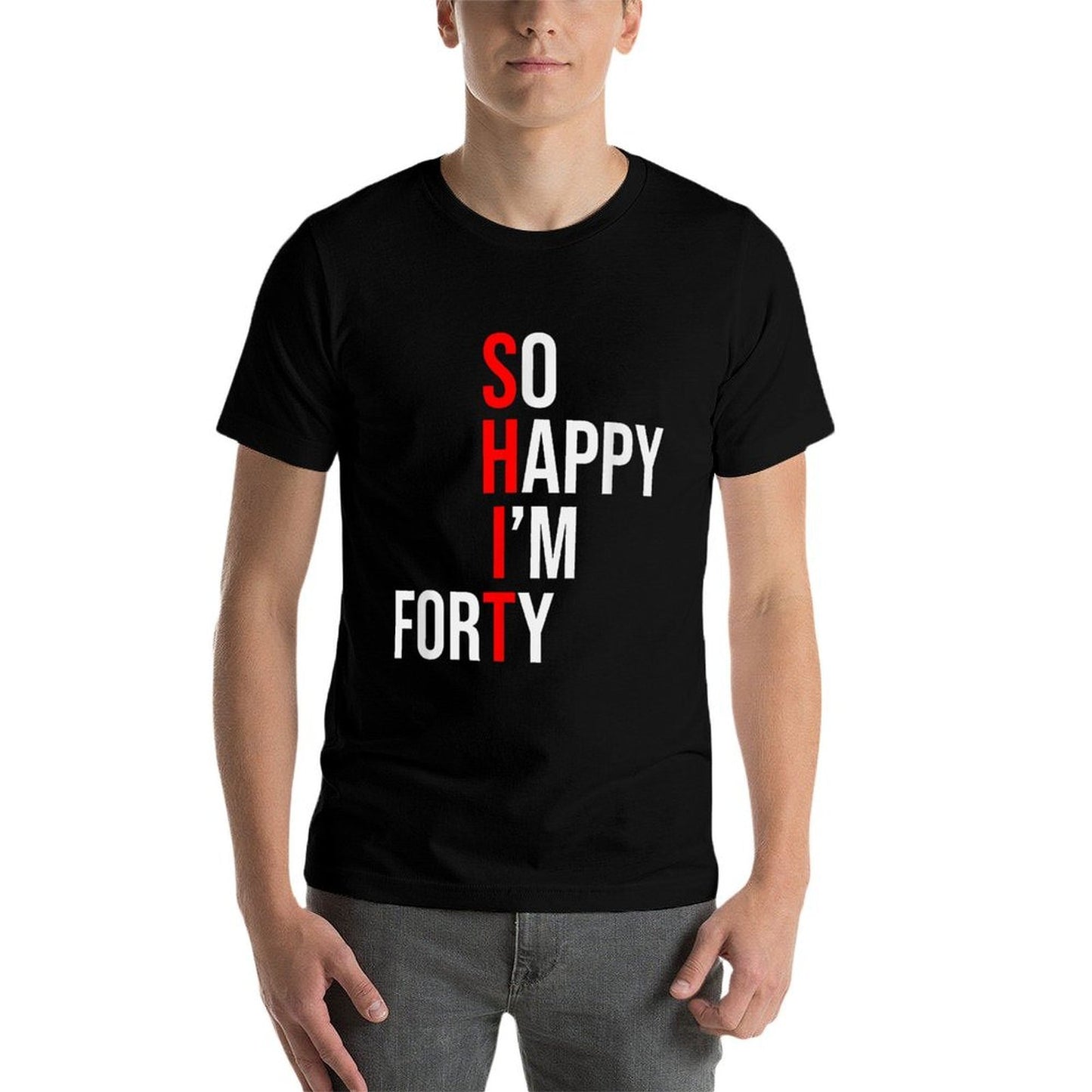Funny 40th Birthday Forty Years Old  Relaxed-fit T-Shirt