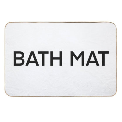 Self Aware Humorous Bath Mat That Teaches You English  Slip-Resistant Bath Mat