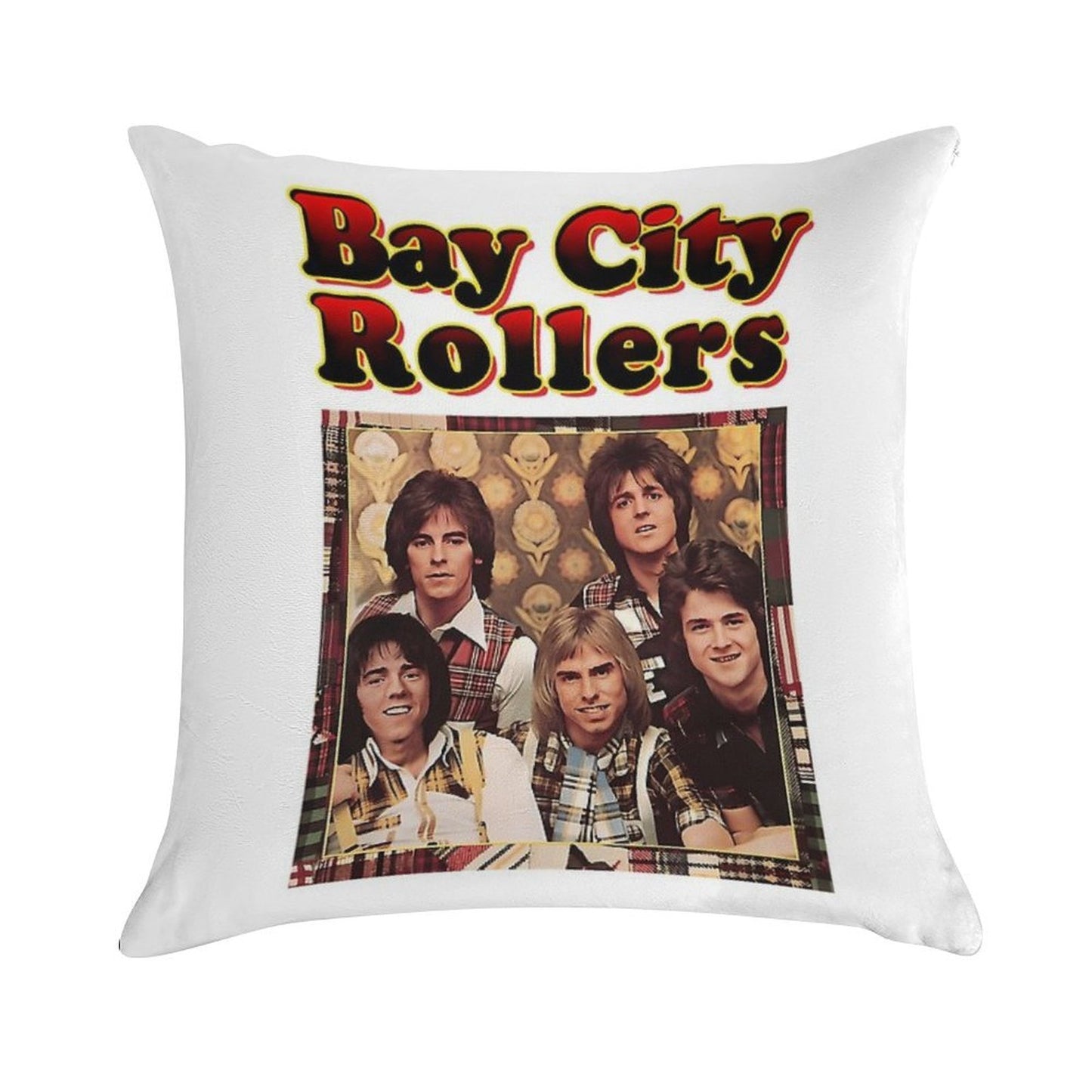 Bay City Rollerss Band Music Rock Gift For Fan Soft Home Decor Throw Pillow