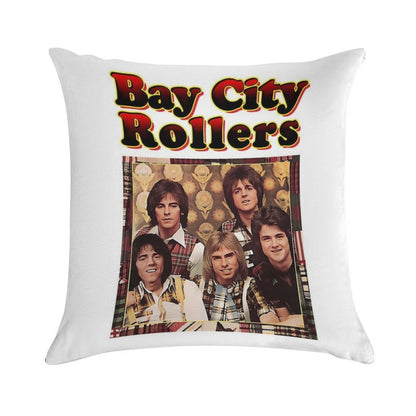 Bay City Rollerss Band Music Rock Gift For Fan Soft Home Decor Throw Pillow