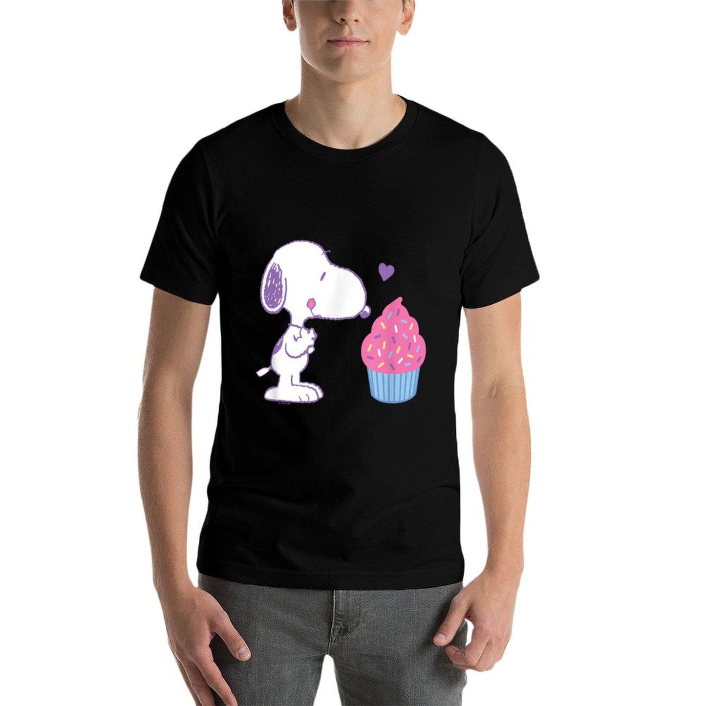 Peanuts - Snoopy Heart Cupcake  Soft T-Shirt