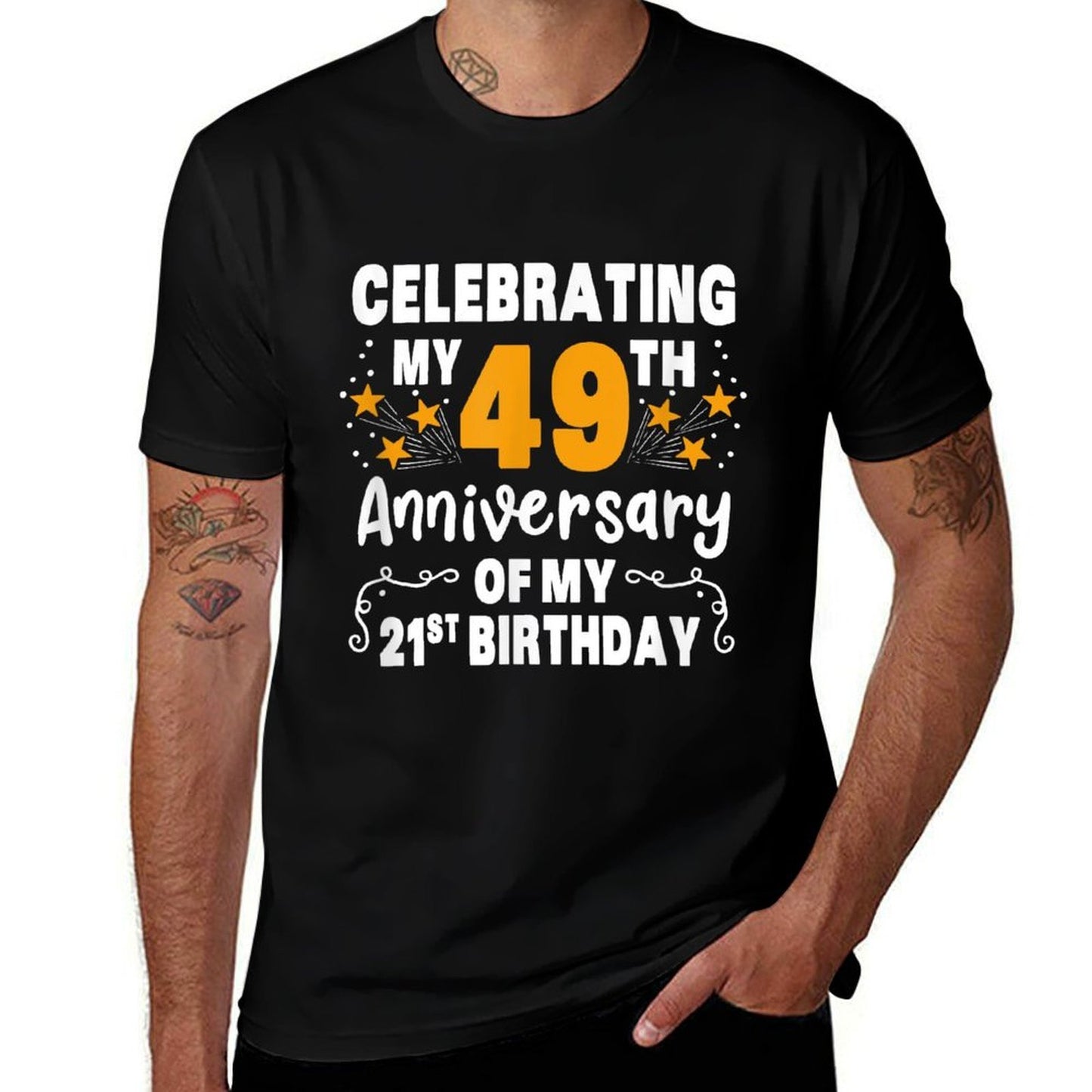 Celebrating My 49th Anniversary Of My 21st Birthday Apparel  Classic T-Shirt