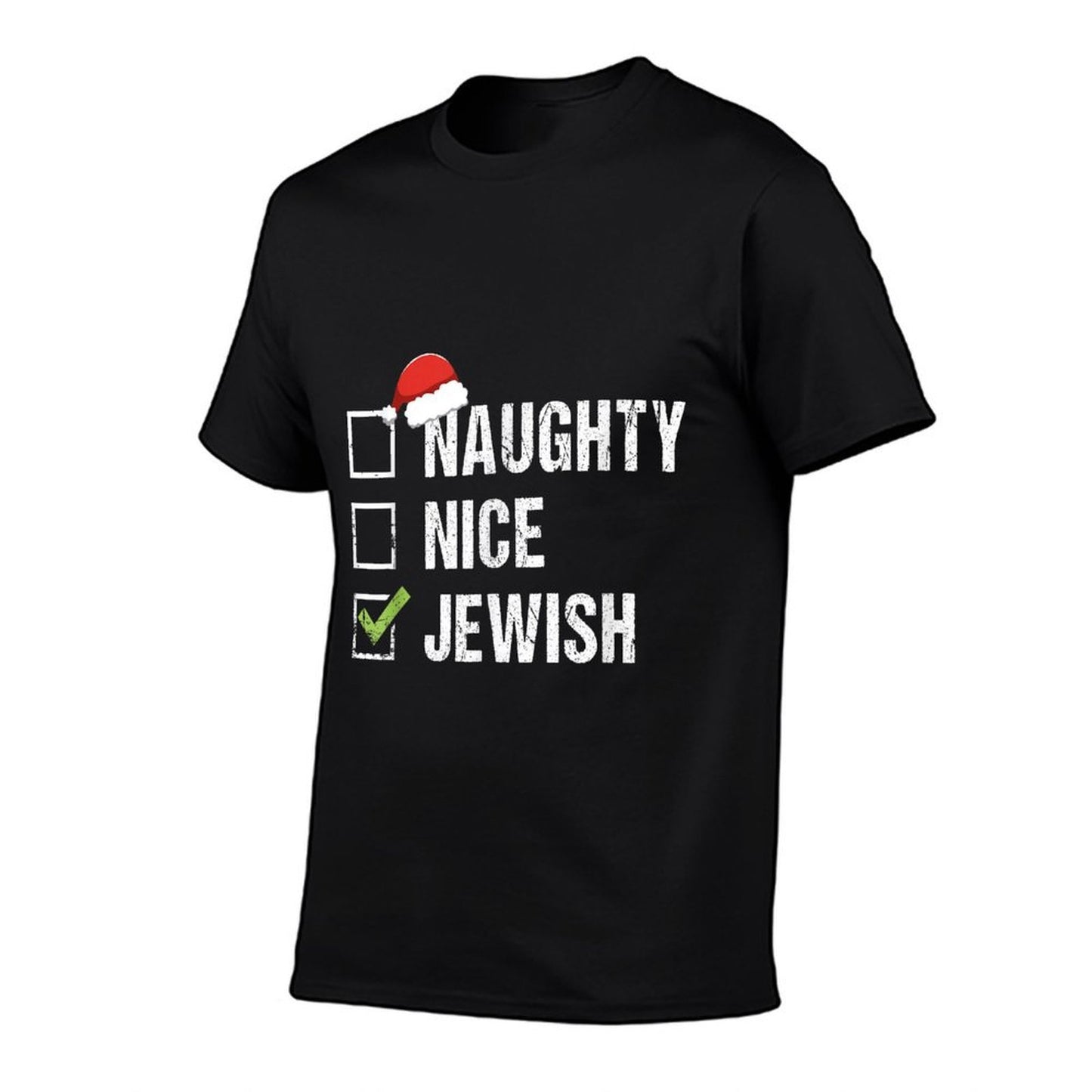Naughty Nice Jewish Santa Jew Christmas Gift Hanukkah  Moisture-wicking T-Shirt