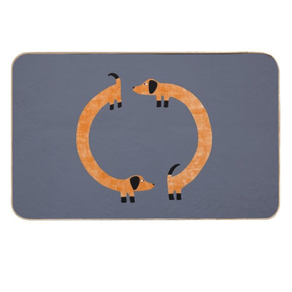 Dachshund Sausage Dogs  Toxin-Free Bath Mat