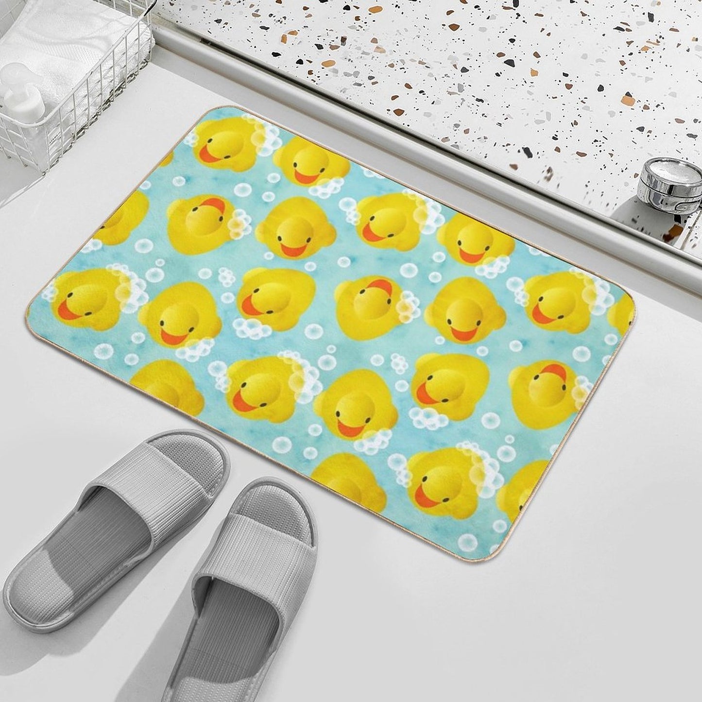 Rubber Ducks Bath Pattern  Dirt-Trapping Bath Mat