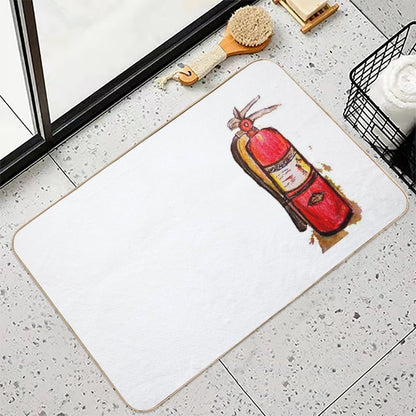 Fire Extinguisher  Long-Lasting Bath Mat