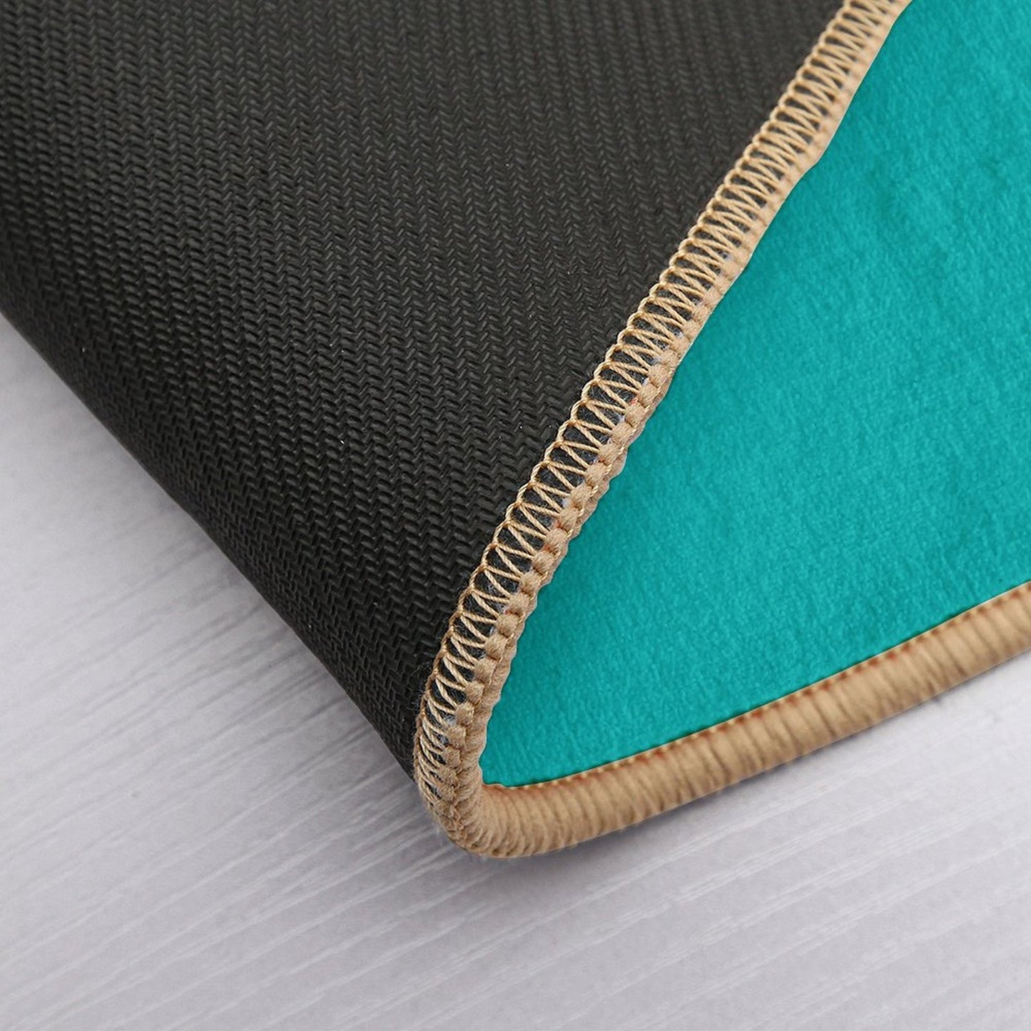 Lines Print Pink, Mediumturquoise And Lightcoral  Anti-Trip Bath Mat