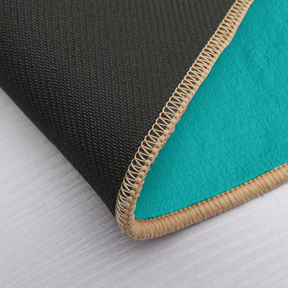 Lines Print Pink, Mediumturquoise And Lightcoral  Anti-Trip Bath Mat