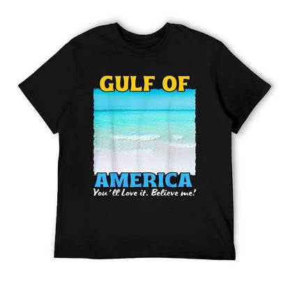 Gulf Of Us America Graphic Men Women Kids America&#39;s Gulf Summer-ready Fabric T-Shirt