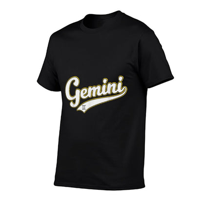 Gemini Zodiac Sign Astrology May June Birthday Retro  Heathered Texture T-Shirt