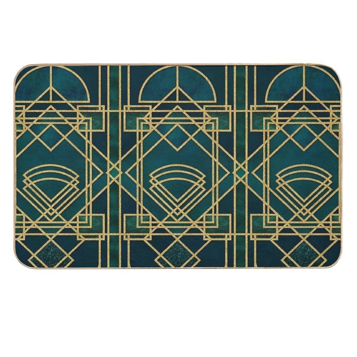 Art Deco Elegant Gatsby Style  Stain-Proof Bath Mat