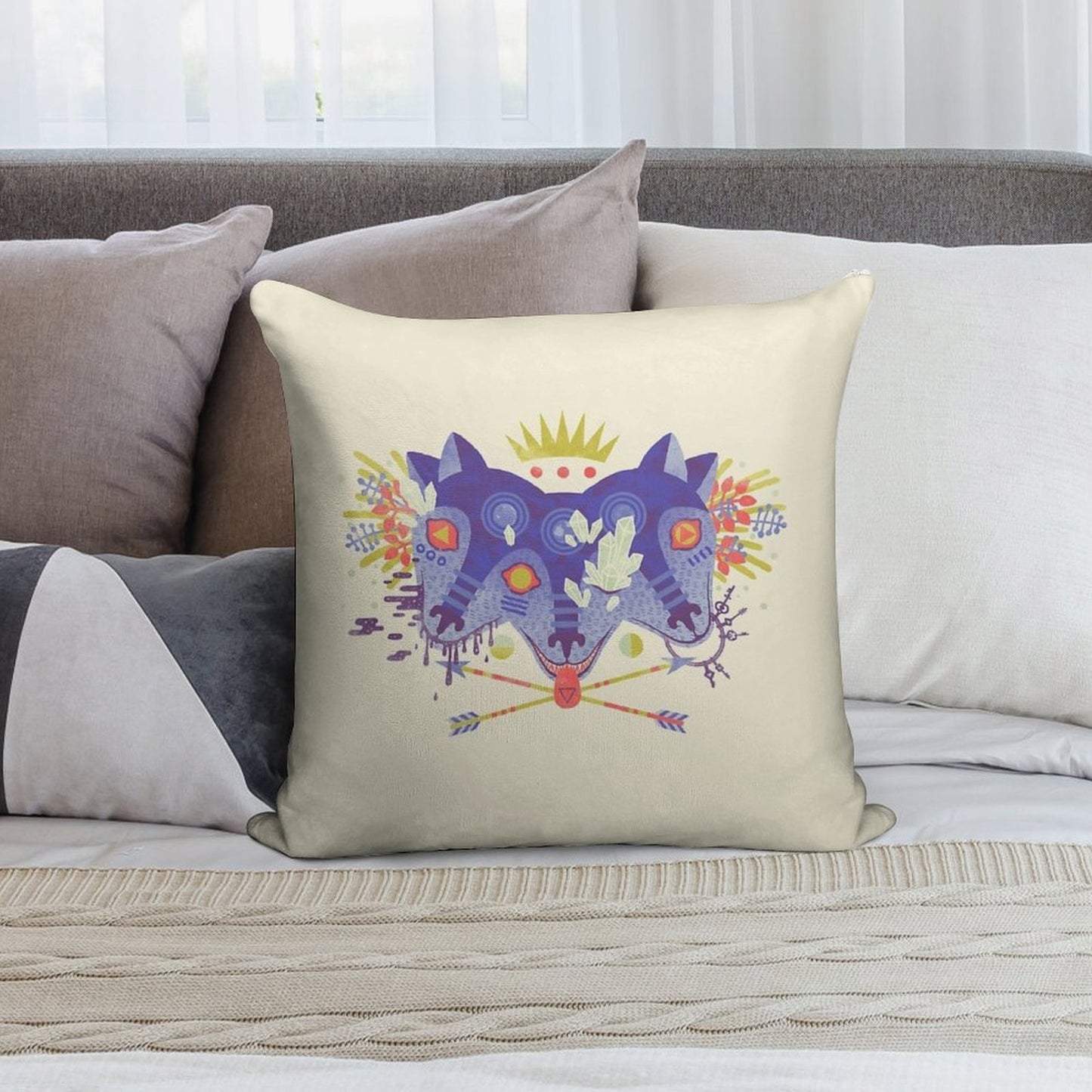 The Gatekeeper Soft Warmth Comfort Throw Pillow