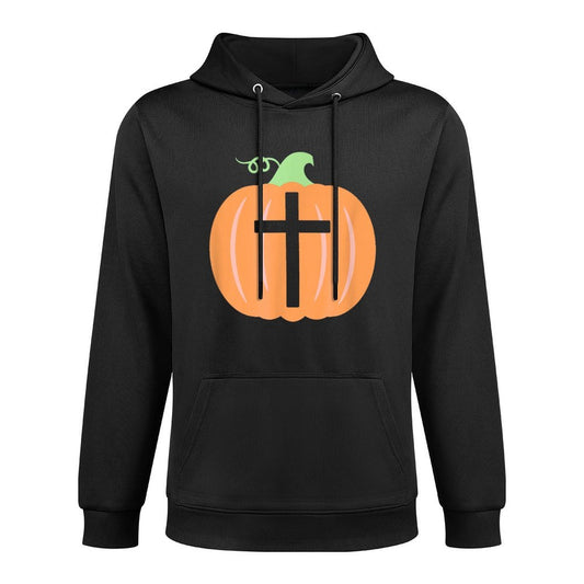 Christian Cross Religious Pumpkin Halloween T Machine Washable Hoodie