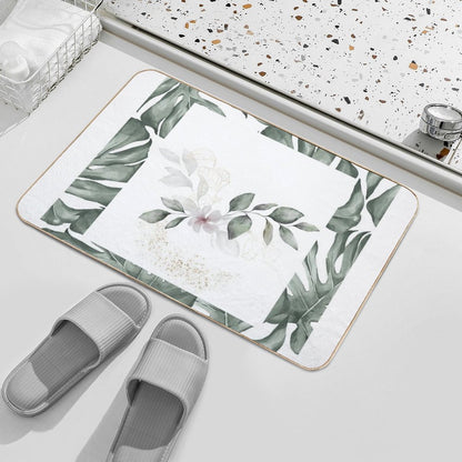 Flowers in The Jungle  High-Traffic Bath Mat