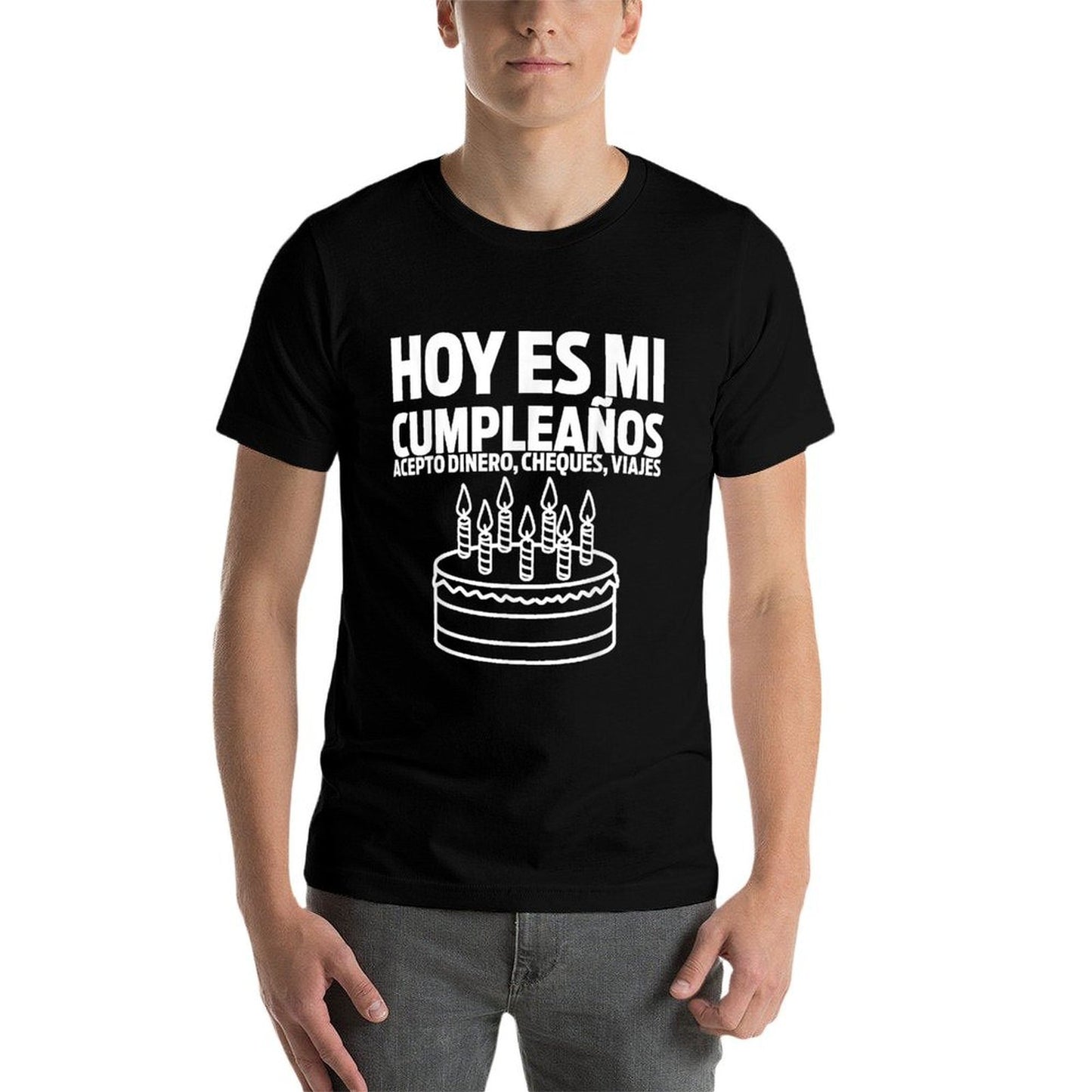 Hoy Es Mi Cumpleaños Funny Birthday Gift Spanish Playera  Soft T-Shirt
