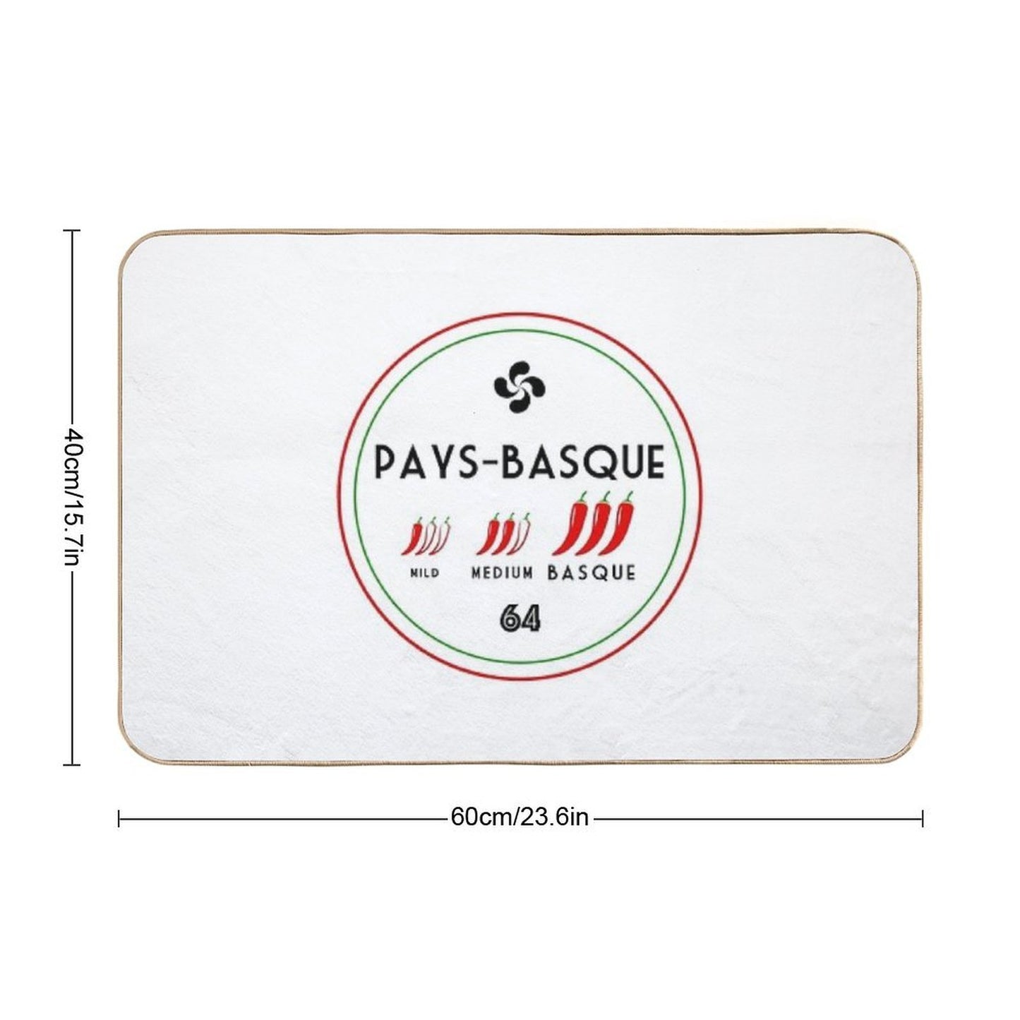 PAYS BASQUE  Versatile Bath Mat