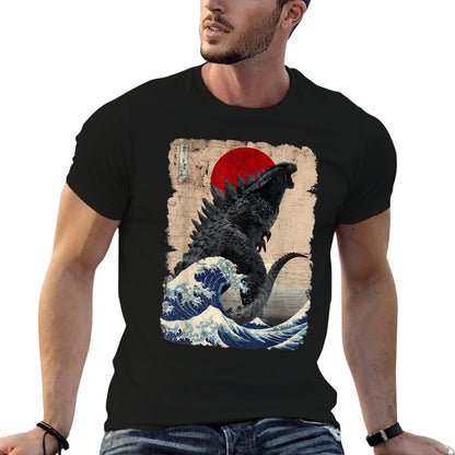 Retro Vintage Japanese Art Legendary Rare Kaiju Slim-fit Cut T-Shirt