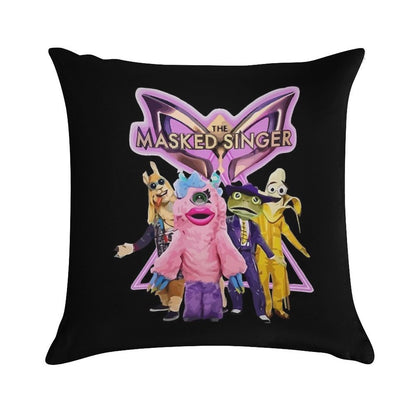 Awesome First Day The Masked Singer Merch Itv Masked Singer Awesome Since Soft Fade-Resistant Throw Pillow