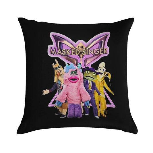 Awesome First Day The Masked Singer Merch Itv Masked Singer Awesome Since Soft Fade-Resistant Throw Pillow