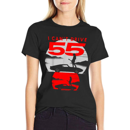 I CAN’T DRIVE 55  Heathered Texture T-Shirt