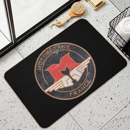MOTOBÉCANE . Retro Badge  Absorbent Bath Mat