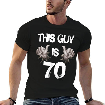 Mens 70th Birthday Born In 1947. This Guy Is 70  Versatile T-Shirt