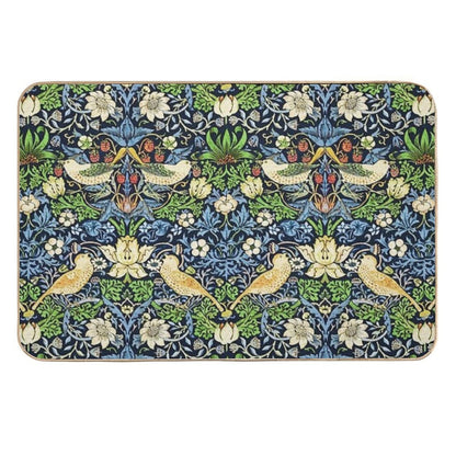 Art Nouveau Bird And Flower Tapestry  Versatile Bath Mat