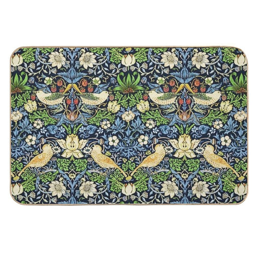 Art Nouveau Bird And Flower Tapestry  Versatile Bath Mat