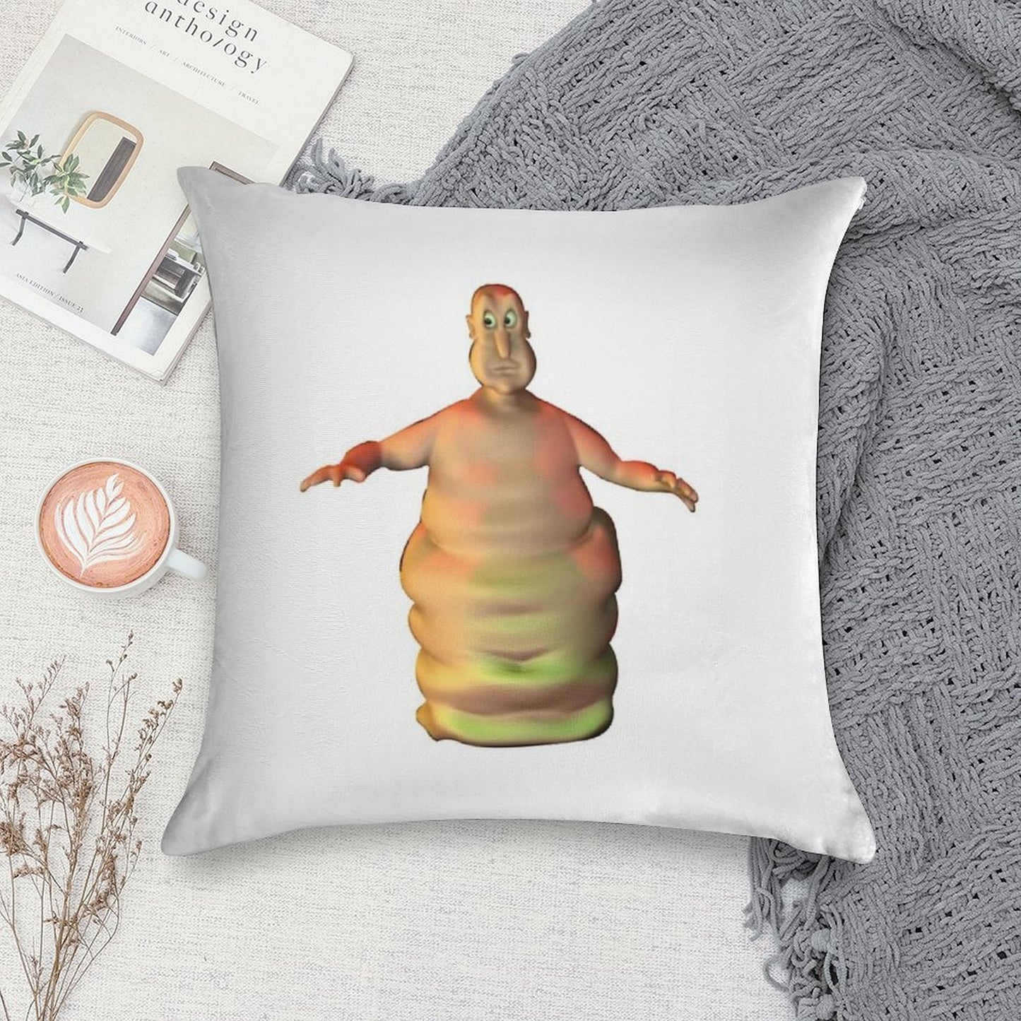 The Globglogabgalab Funny Meme Soft Decorative Cover Throw Pillow
