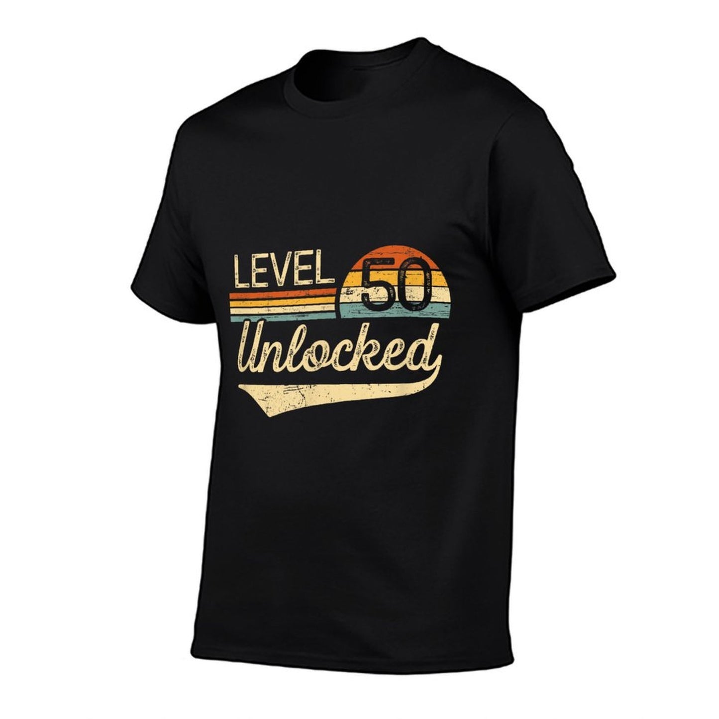 Unlocked Level 50 Vintage 50th Birthday  Graphic-printed T-Shirt