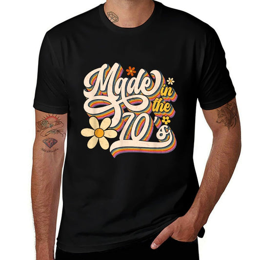 Made In The 70S Retro Created During 1970s Groovy Birthday  Classic T-Shirt