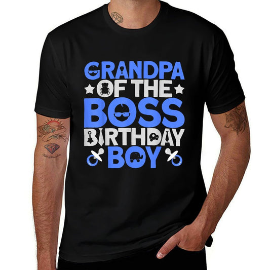 Grandpa Of The Boss Birthday Party Outfit Like A Boss  Breathable T-Shirt