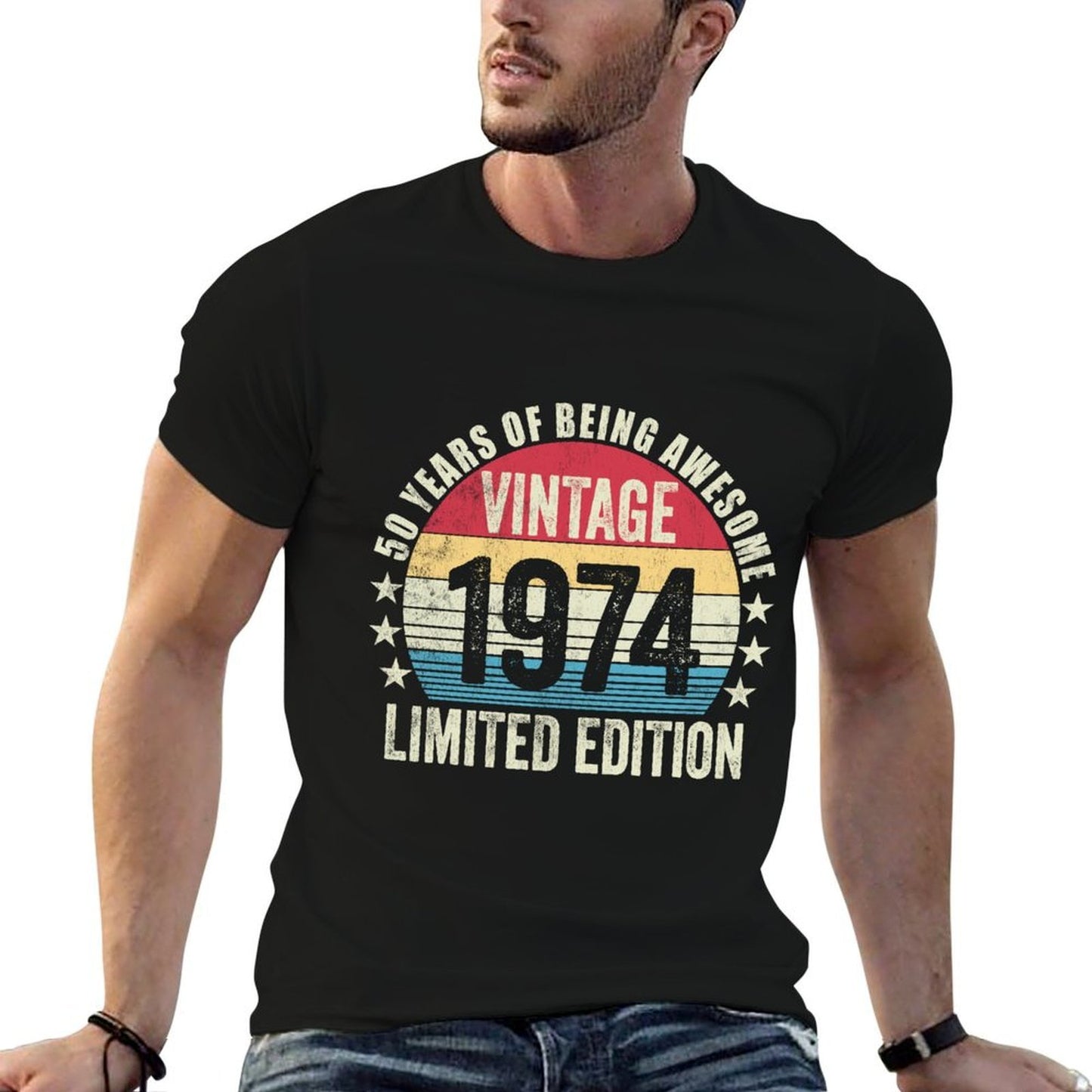 Vintage 1974 50th Birthday Limited Edition 50th Birthday  Lightweight T-Shirt