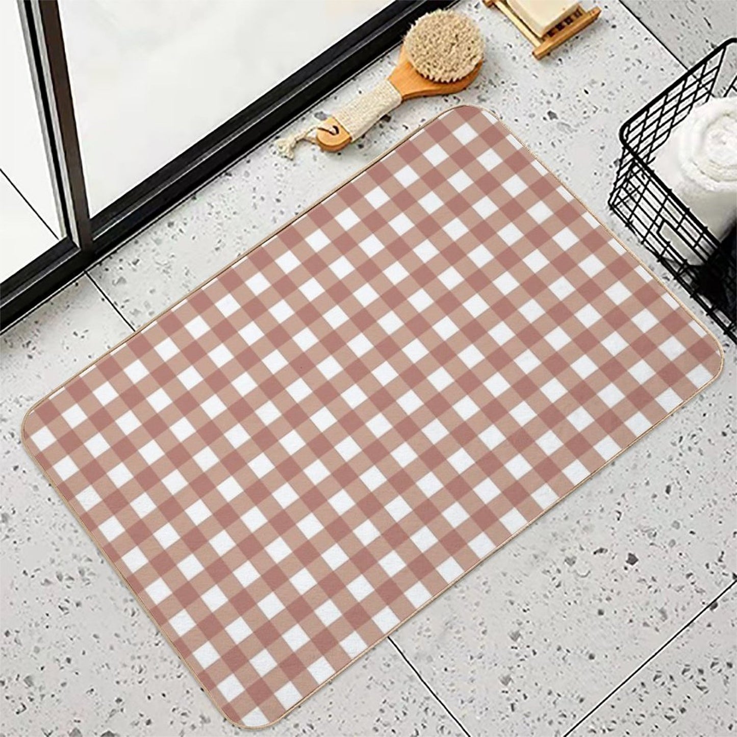 Picnic Pink  Absorbent Bath Mat