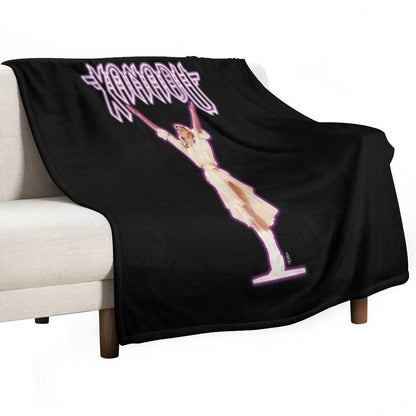 XANADU Kira Olivia Newton-John - Purple Glow Shrink-resistant Throw Blanket