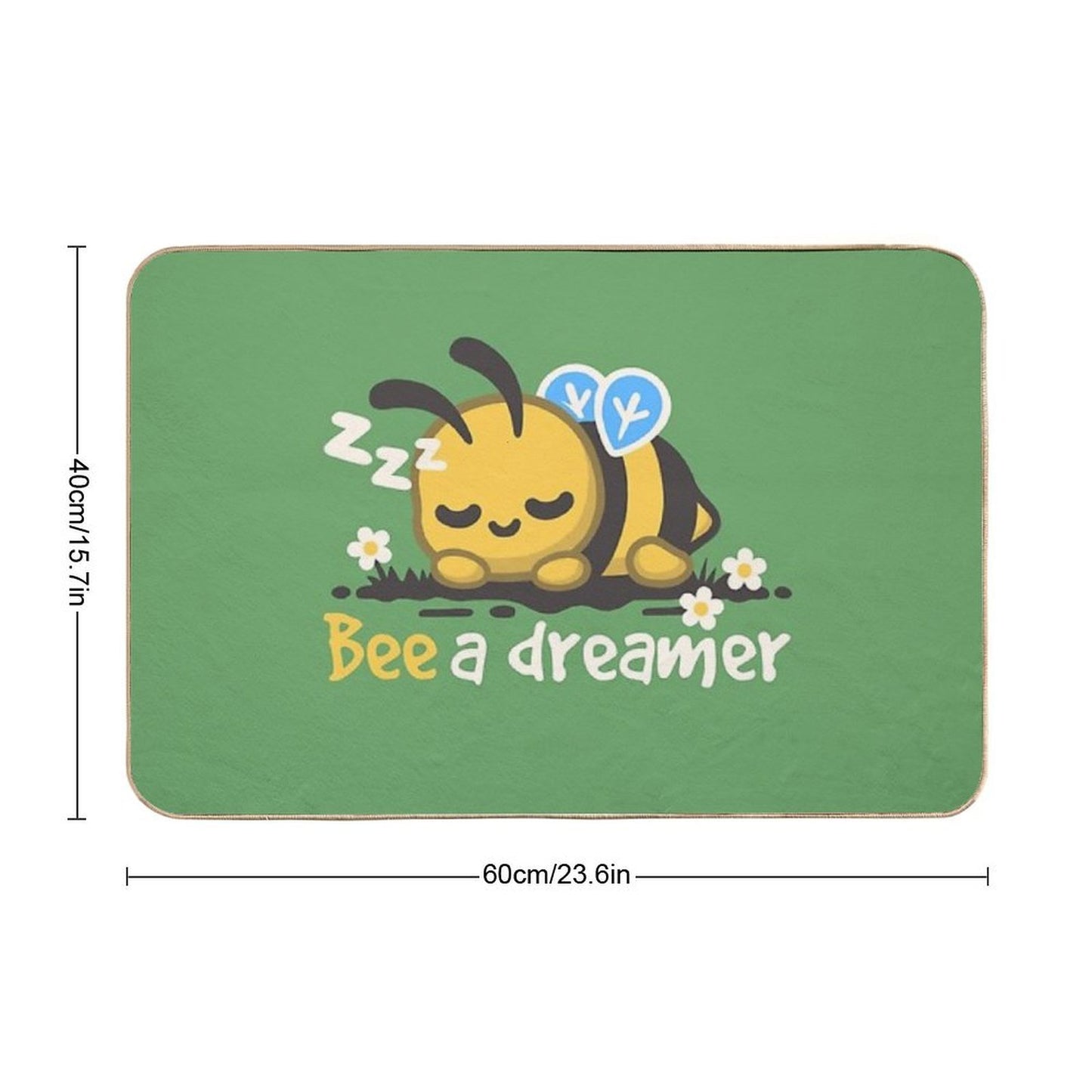 Bee A Dreamer  Fade-Resistant Bath Mat