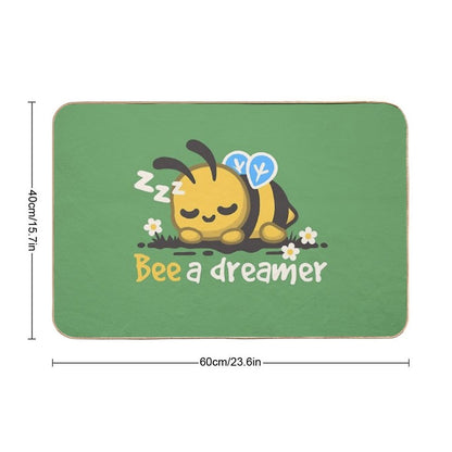 Bee A Dreamer  Fade-Resistant Bath Mat