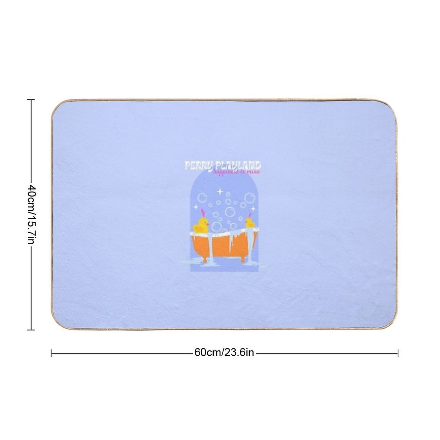 Perry Playland Graphic  Long-Lasting Bath Mat