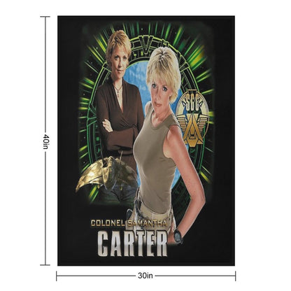 Stargate SG1 Samatha Carter Quick-dry Throw Blanket