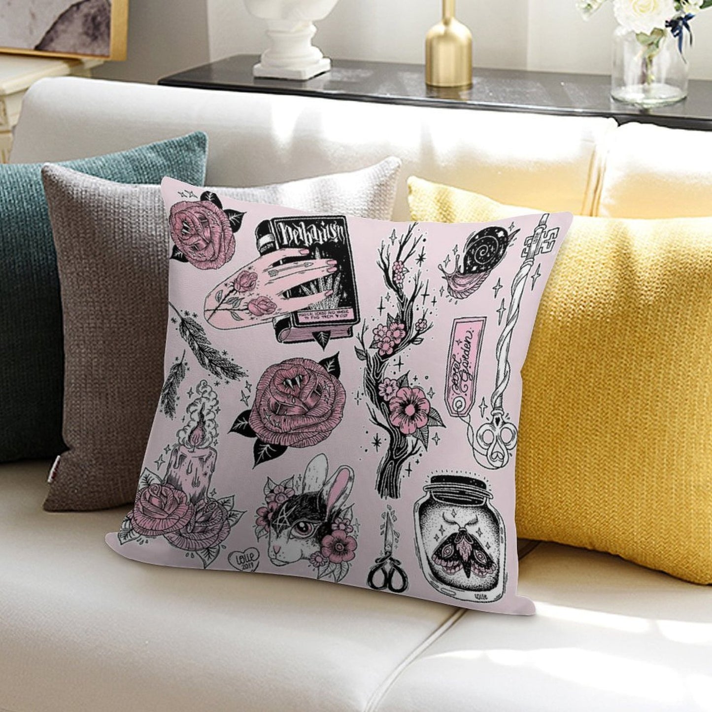 Ostara Soft Washable Throw Pillow