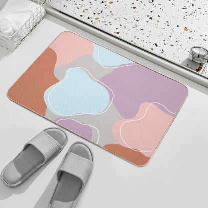Abstract Paint Pattern  Stain-Proof Bath Mat