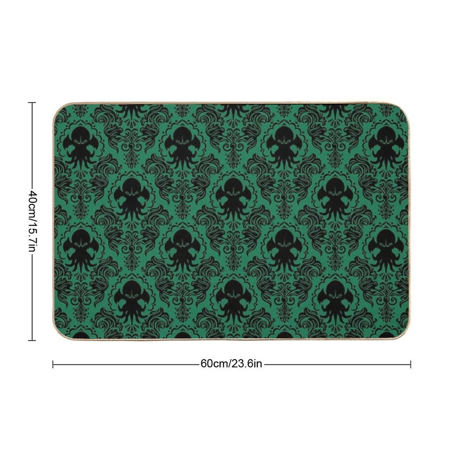 Old One Damask  Easy Maintenance Bath Mat