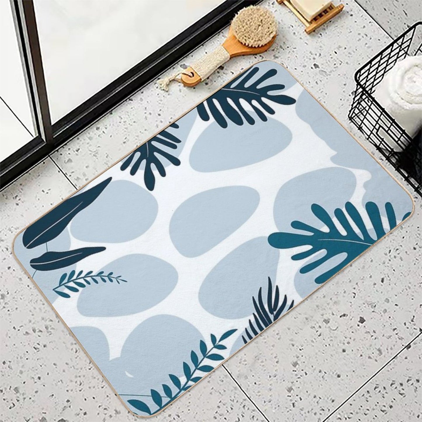 Plant Leaves  Versatile Bath Mat