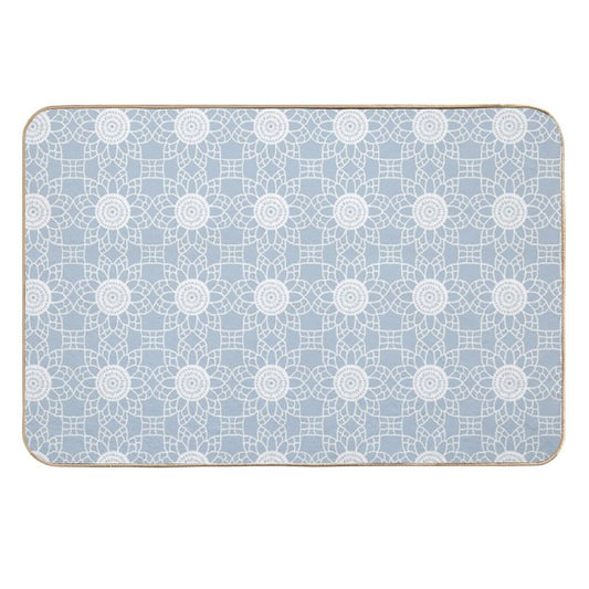 Doily - Grey Blue Durable Bath Mat