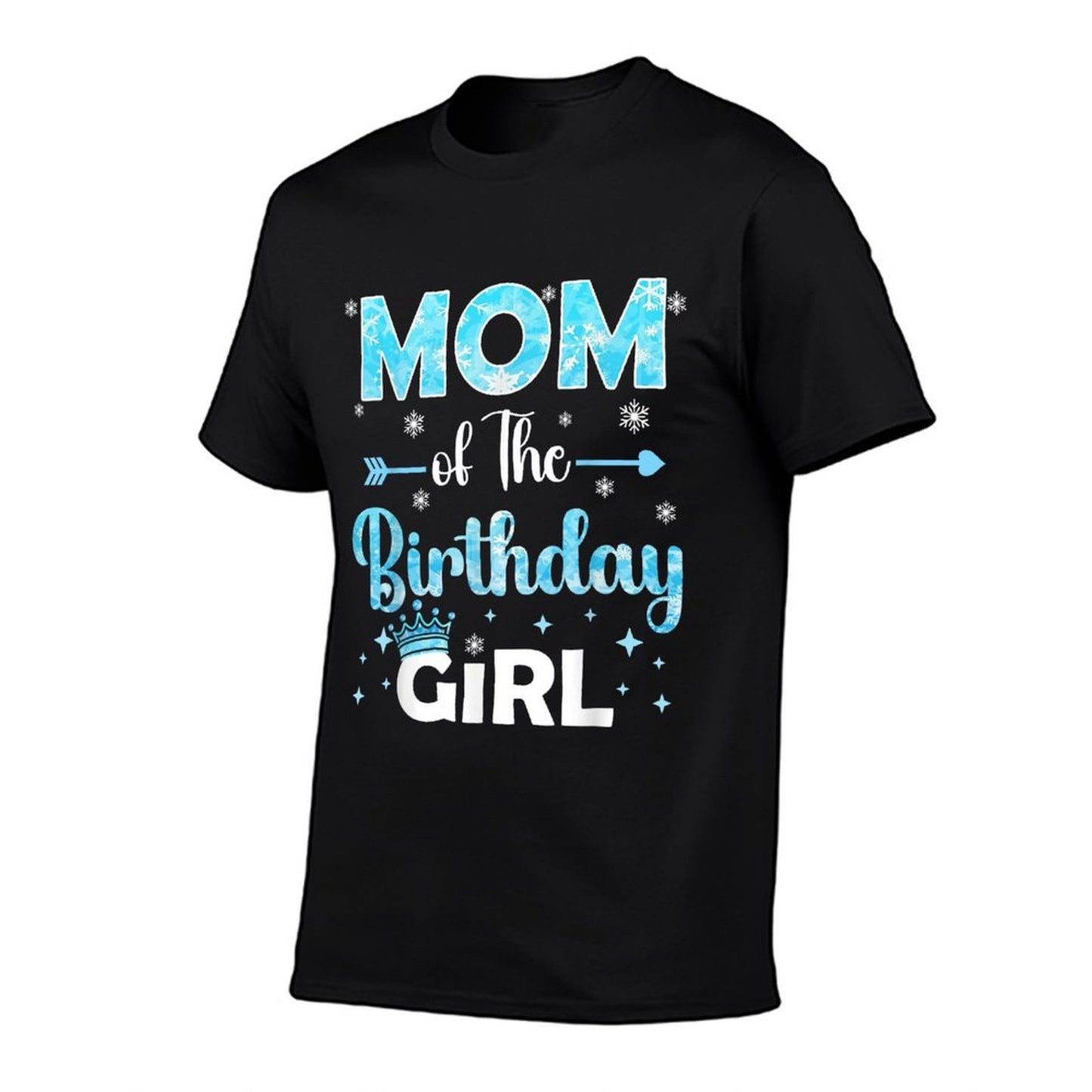 Mom Of The Birthday Girl Family Snowflakes Winter Party  Classic T-Shirt