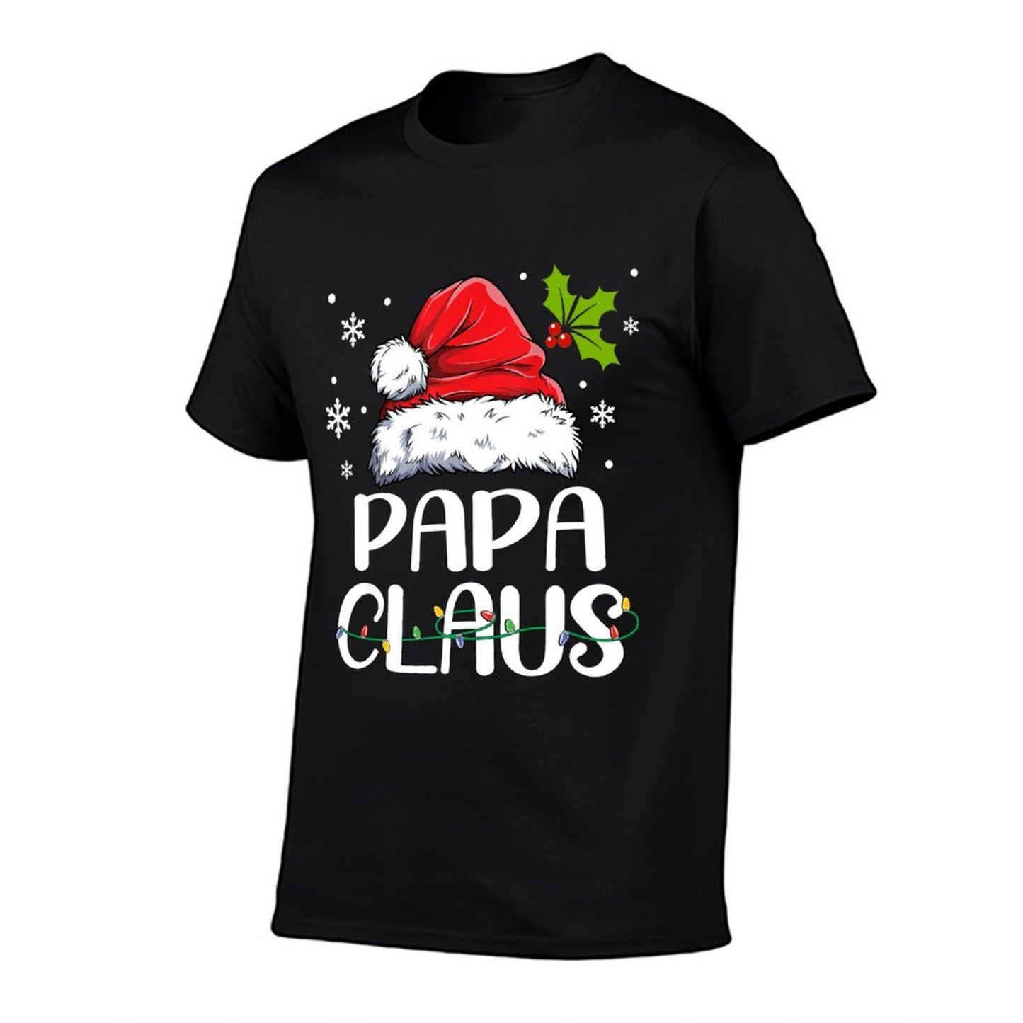 Papa Claus Santa Funny Christmas Pajama Matching Family  Lightweight T-Shirt