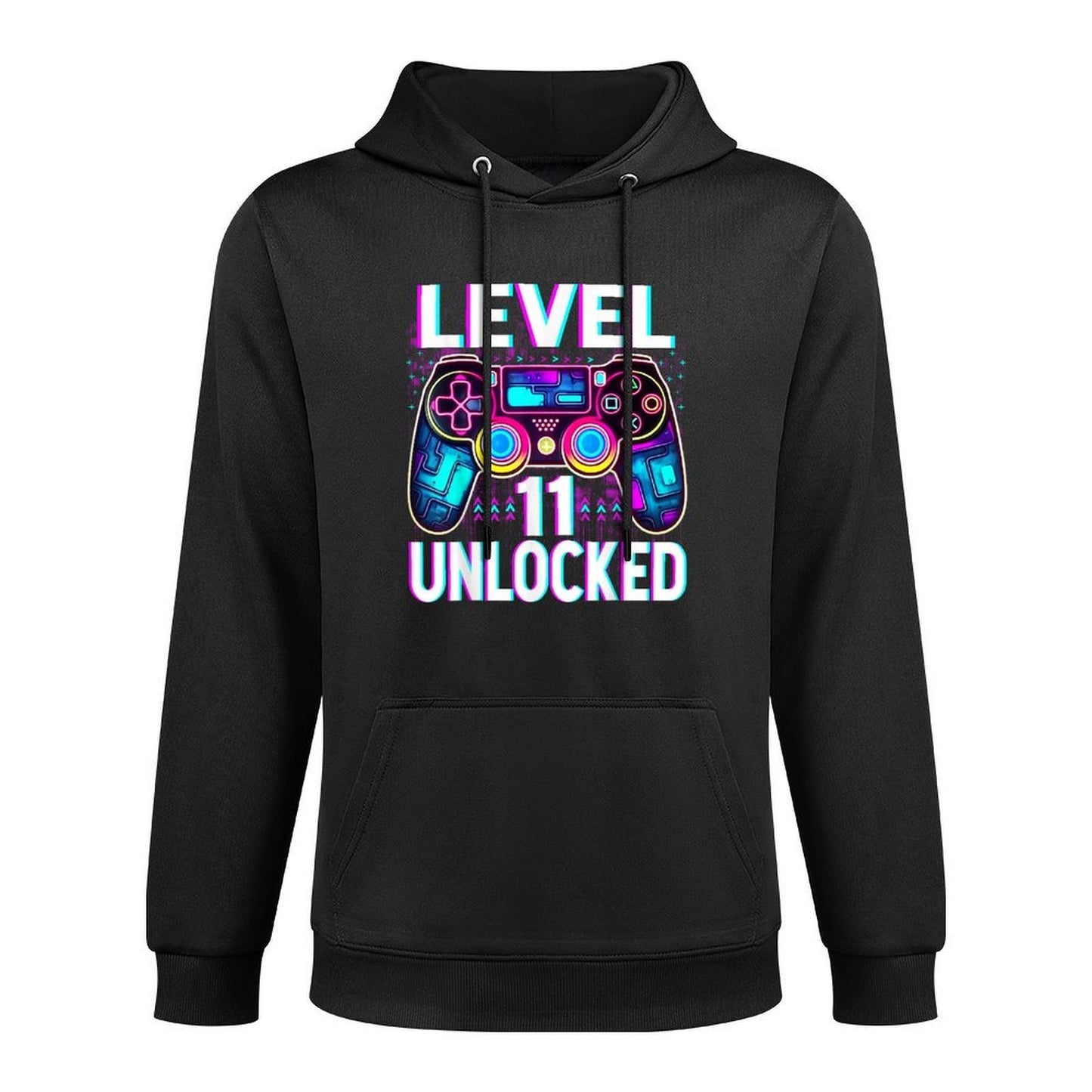 Level 11 Unlocked Funny Video Gamer Geek 11th Birthday Unisex Design Hoodie