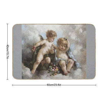 Angel Cherub Renaissance Aesthetic  Rapid-Drying Bath Mat